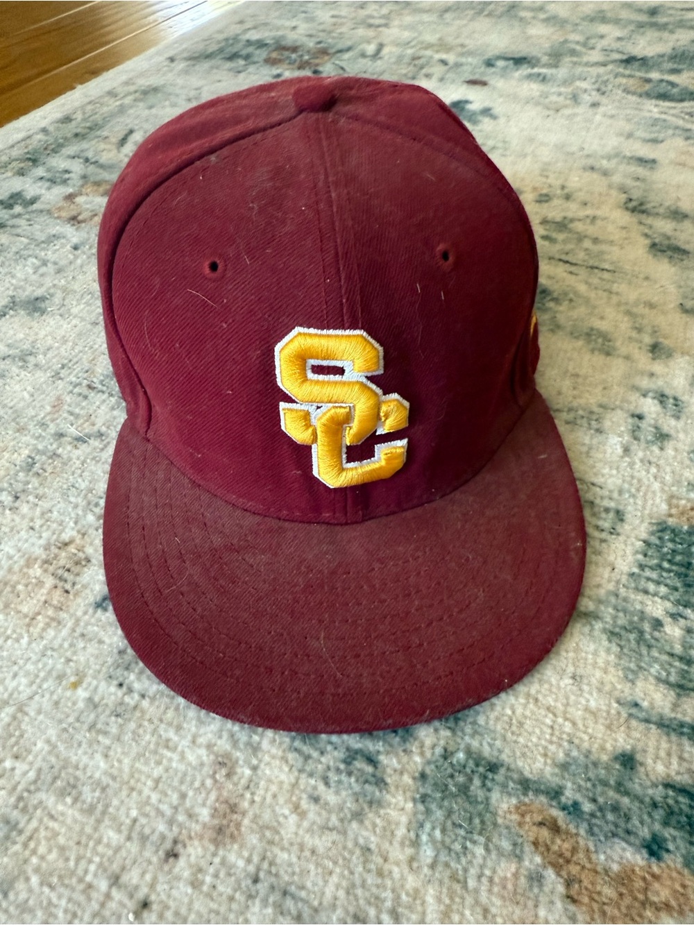 New Era USC Cardinal and Gold Snapback Hat